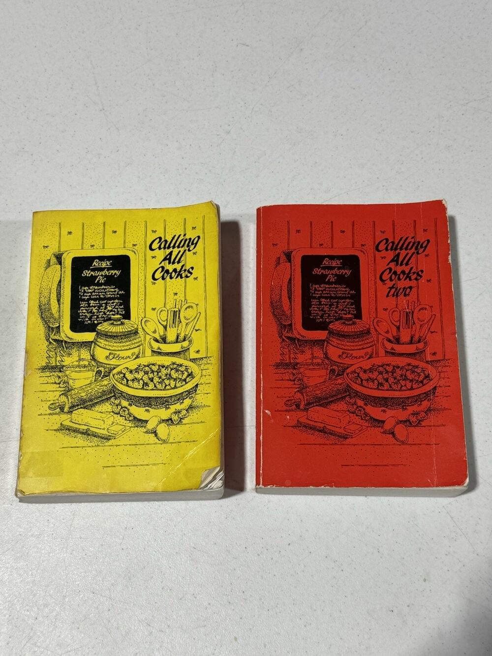 Vintage Calling All Cooks 1 & 2 Alabama Telephone Pioneers Cookbook Recipe Lot